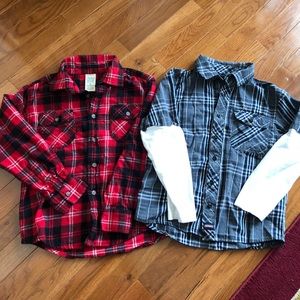 Boys long sleeve shirts. Size 7/8